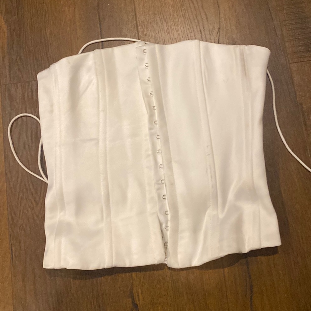 White Danielle Guizio corset